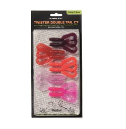 Kinetic Twister Dbl Tail CT 7,5 cm/9,5 gr - Burning Rubber Mix